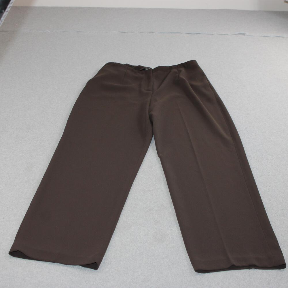 Pendleton Pants Women 12 Brown Wide Leg Office Career Classic Capsule Heritage